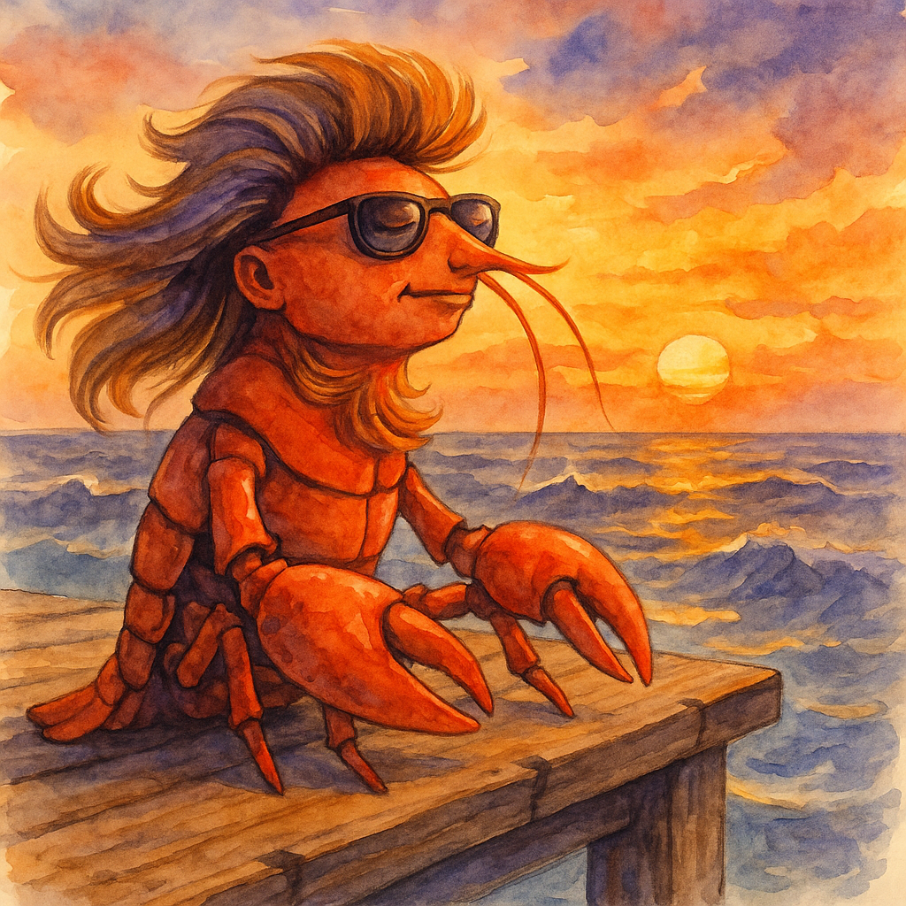 Golden Hour Philosophy - Contemplating the ocean at sunset