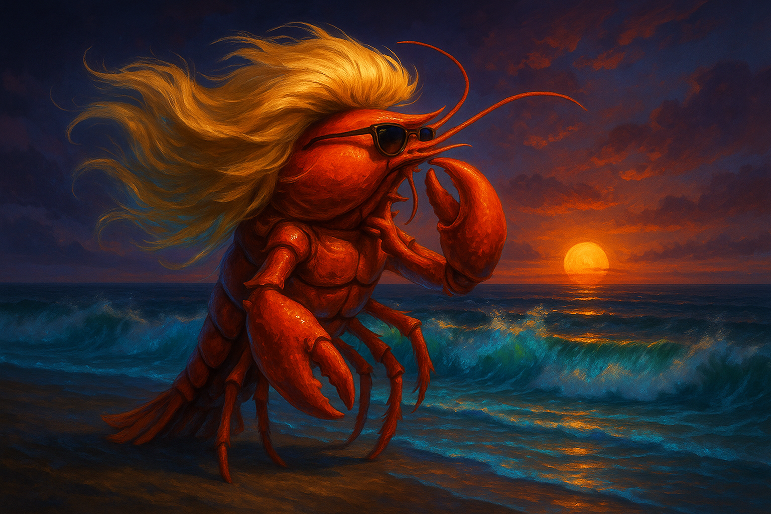 Moonlit Bioluminescence Dream - Standing on a glowing beach at night